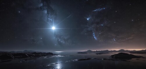 Black velvet sky, diamond-like starlight  Immense, silent space ,  background,  space,  night