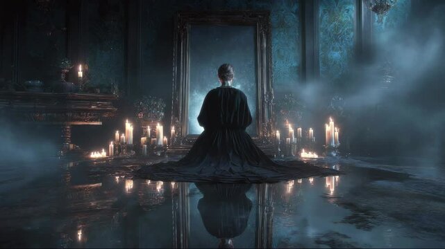 Meditation begins within candlelight circle and sacred silence. Meditation connects spirit to forgotten wisdom. Meditation becomes the path to inner awakening and cosmic knowledge.