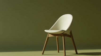 white  chair on a wooden table