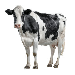 Monochrome Majesty The Grace of a Black and White Cow in Stillness