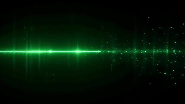 Stunning Green Laser Beam Light Effect Background perfect for futuristic presentations or science fiction projects showcasing energy and technology.