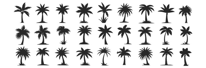Fototapeta premium vector silhouettes of plants