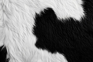 Black and white cow skin texture