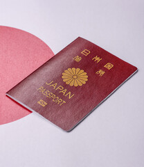 Japanese passport for travelling, flying and doing business