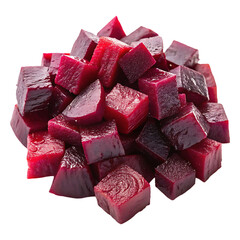 red and white chocolate candies isolated on transparent background