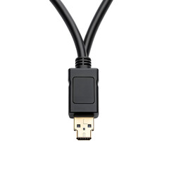 computer DisplayPort cable on Transparent png