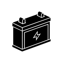 Car Battery Icon Vector Flat and Clean Look