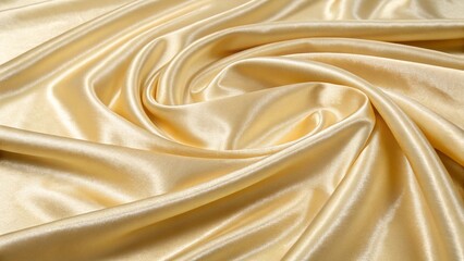 Obraz premium Light Goldenrod Silk Texture Background Elegant Draped Fabric