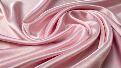 Obraz premium Elegant Pink Silk Fabric Texture Smooth, Luxurious Drape Background