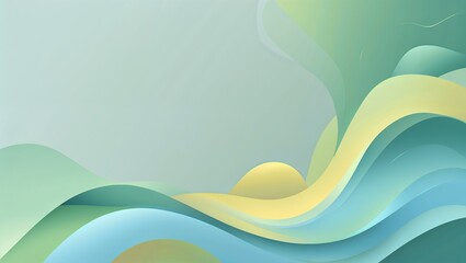 Soothing Pastel Green Abstract   Calming Waves Representing Mental Health and Inner Peace , retro background , background wallpaper , image , photo ,wave background , calm background