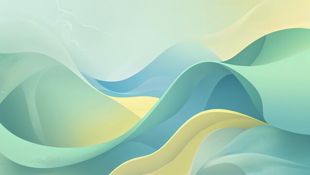 Soothing Pastel Green Abstract   Calming Waves Representing Mental Health and Inner Peace , retro background , background wallpaper , image , photo ,wave background , calm background