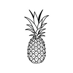 Obraz premium Pineapple icons set. Pineapple silhouette vector art icons set. pineapple fruit icon designs Symbol Isolated, Vector Illustration.