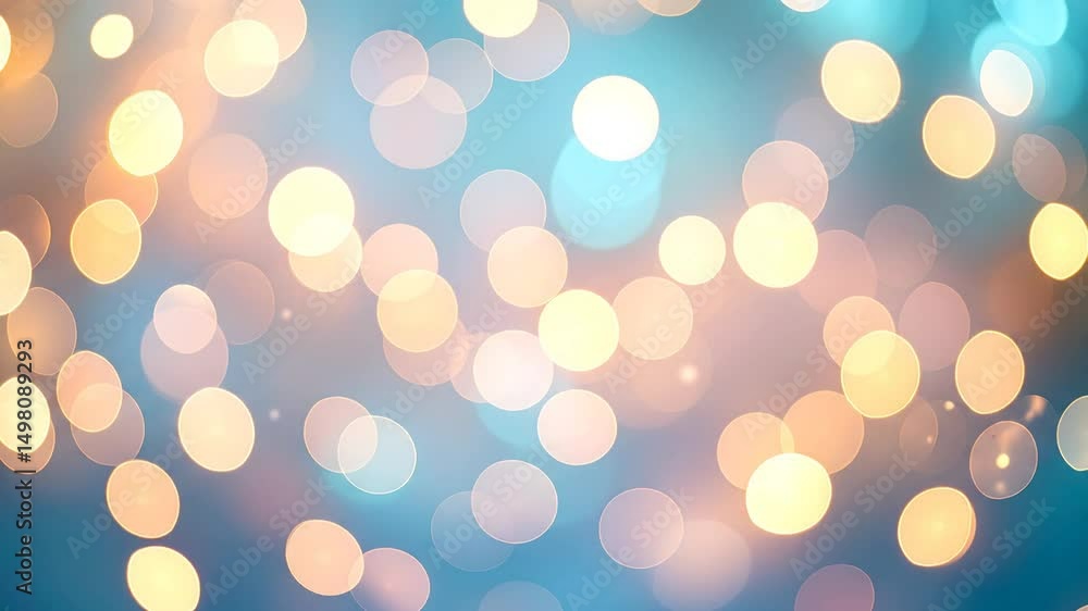 Poster abstract bokeh background with warm lights
