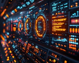 High tech marketing analytics center for tracking campaign performance