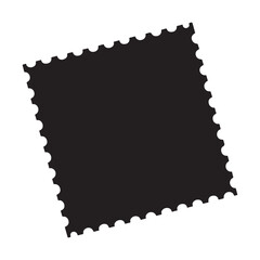 Postage Stamp, Correspondence, Postmark Solid Flat Vector Icon