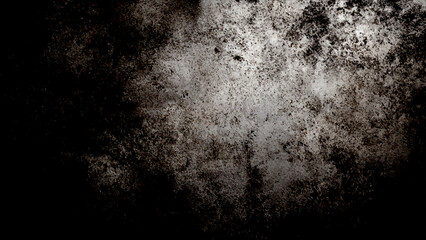 Distress Overlay Texture black and white. Textured concrete wall background featuring a weathered gray surface with subtle variations and imperfections for an industrial aesthetic.