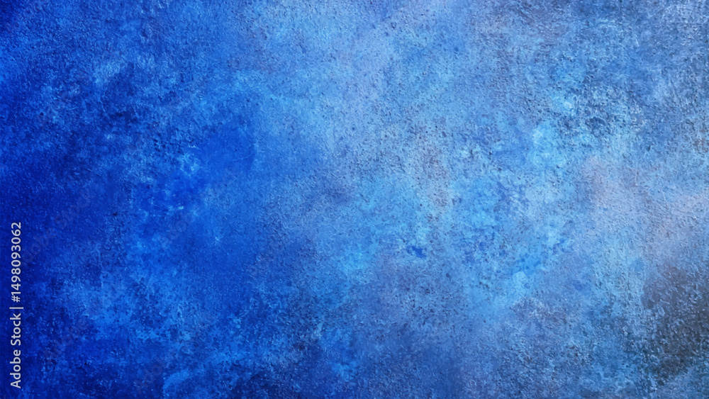 Poster blue grunge texture abstract background. blue textured plaster background with vignette effect for d