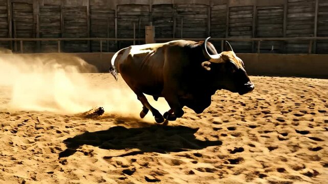 Experience brave toreros battling fierce bulls in a thrilling Madrid rodeo, showcasing unmatched courage