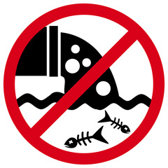 No Water Pollution Sign