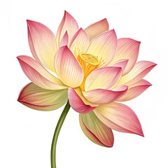 Minimal lotus icon with clean lines. Ideal for wellness, spa, yoga, and spiritual design themes