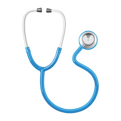 vector medical stethoscope isolated on white