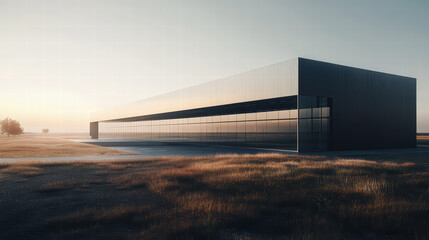 Modern Architecture: An alluring photograph of sleek architectural lines dominates the landscape, embodying an elegant and modern design.