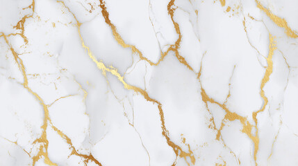 Obraz premium Elegant seamless pattern with gold and white marble design