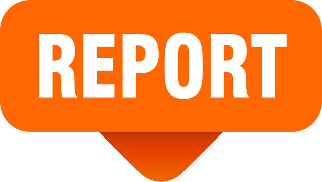 report sticker. report sign on transparent background