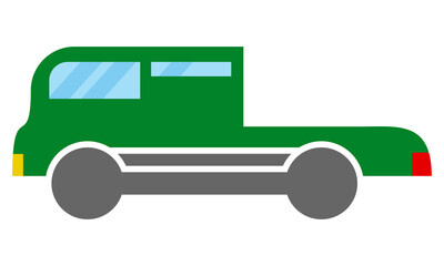 illustration of truck car vector logo