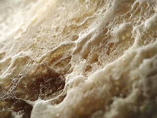 Macro abstract texture of soft wavy material with bubble details