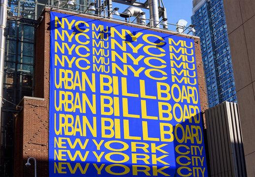 Mockup Billboard Design Located in NYC Area