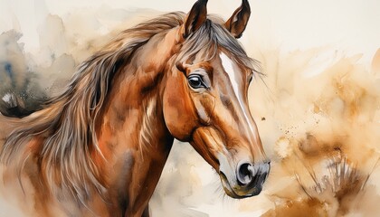 Aquarell Pferd