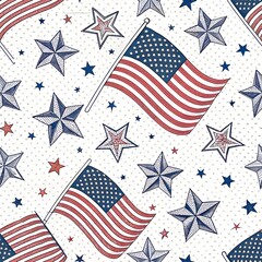 Obraz premium american flag background