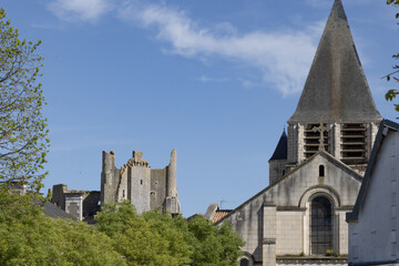La Cité médiévale à Chauvigny en France