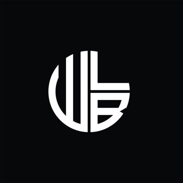 WLB logo WLB icon WLB monogram WLB letter minimalist Circle flat Unique modern abstract logo design.