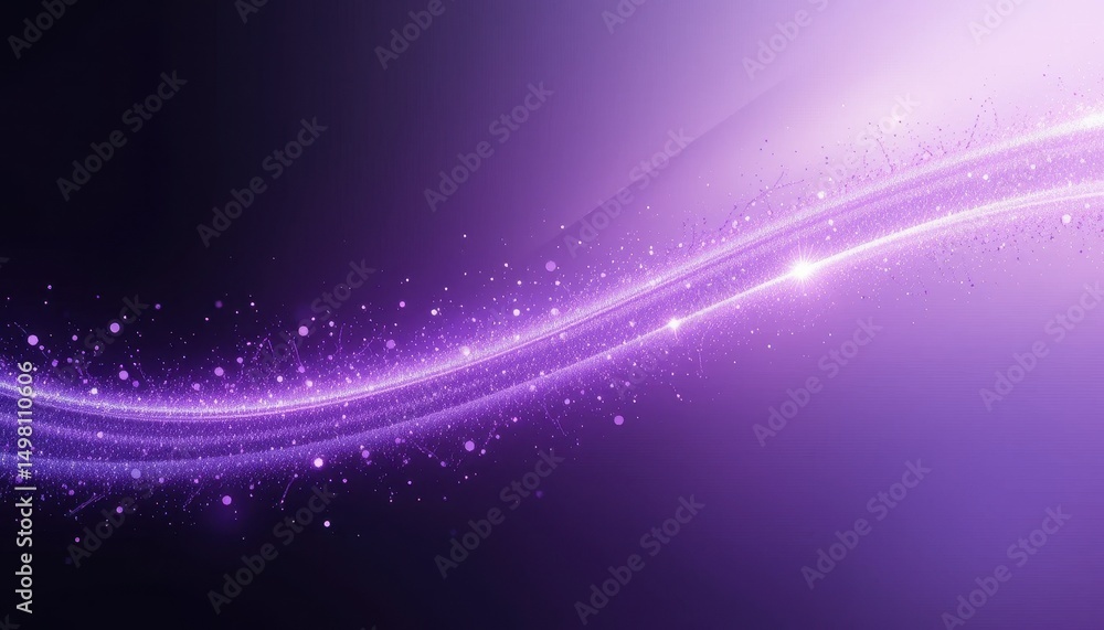 Poster abstract purple gradient background glowing lines and sparkle effect
