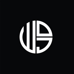 WOJ logo WOJ icon WOJ monogram WOJ letter minimalist Circle flat Unique modern abstract logo design.