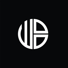 WOO logo WOO icon WOO monogram WOO letter minimalist Circle flat Unique modern abstract logo design.