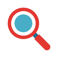 Magnifying Glass Icon Search Symbol Flat Vector