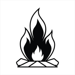 vector fire icon