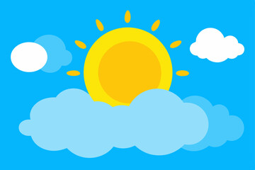 sun and cloud