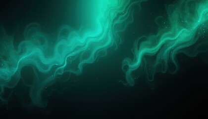 Abstract Teal and Green Ombre Swirls Neon Night Texture Background
