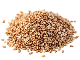 Isolated Pile of Toasted Sesame Seeds