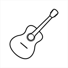 acoustic guitar vector illustration