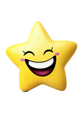 Isolated smiling cartoon star