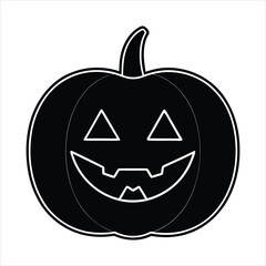 halloween pumpkin on white background