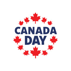 Canada Day Maple Leaf Design.