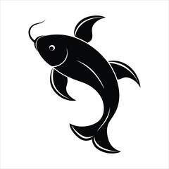 Obraz premium vector illustration of a cartoon fish