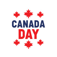Canada Day Maple Leaf Design.