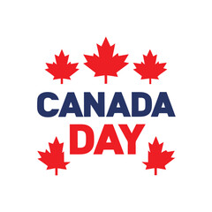 Canada Day Maple Leaf Design.